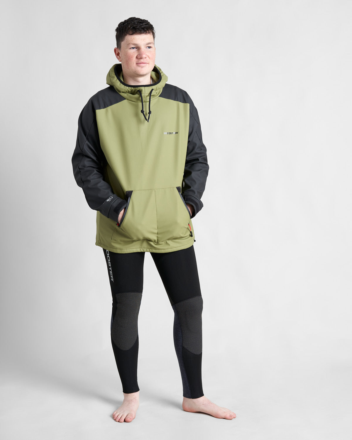 Rooster Aquafleece Hoodie -Khaki