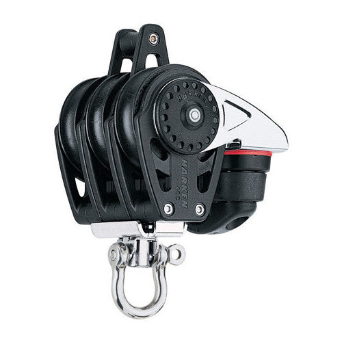 Harken 40mm Triple Block — Swivel, Becket, Cam Cleat