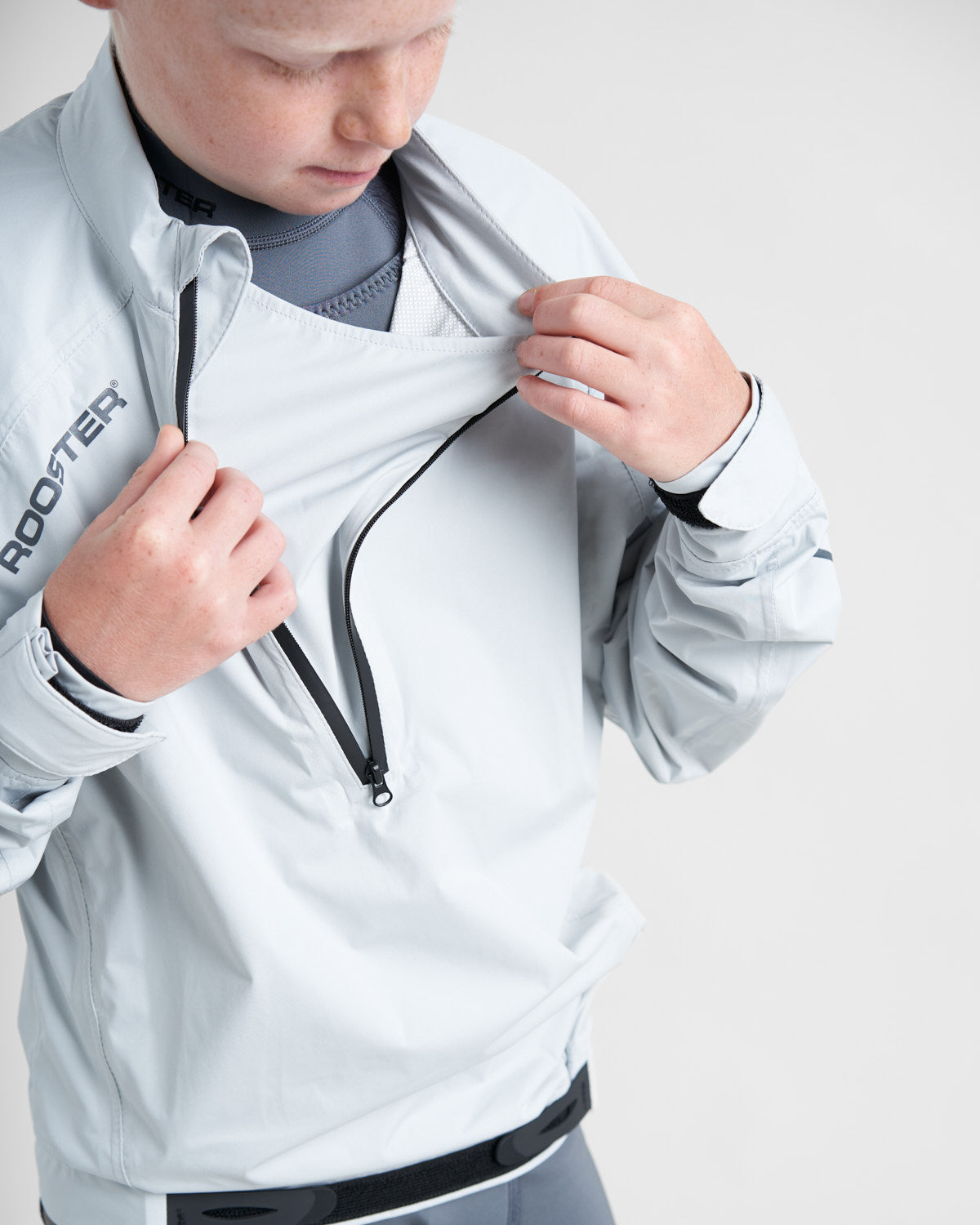 Rooster Lightweight Spray Top-with zip neck