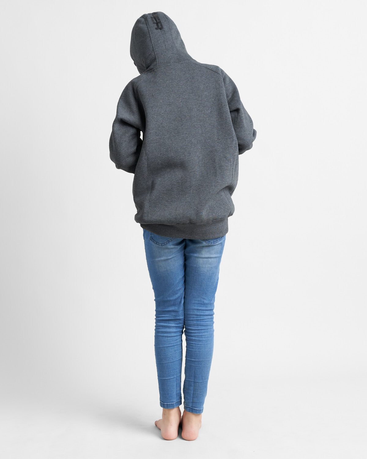 Rooster Hoodie Grey & Navy