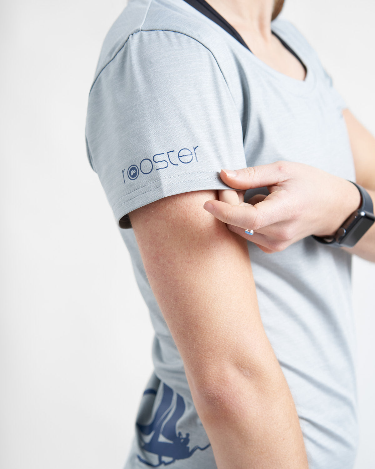 Rooster T-Shirt - Light Grey