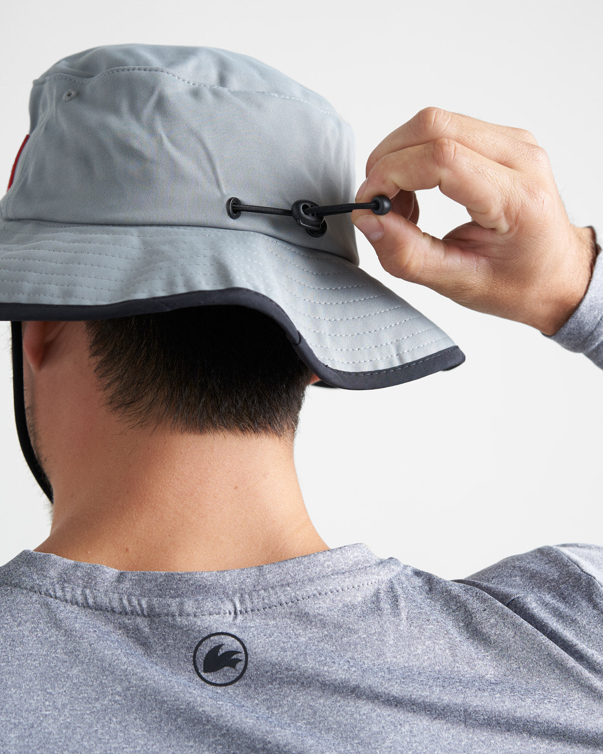 Rooster Wide Brimmed UV Hat - Grey