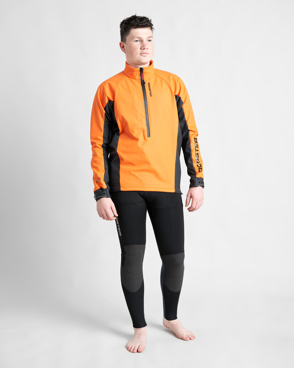 Rooster Active Aquafleece Top -Orange