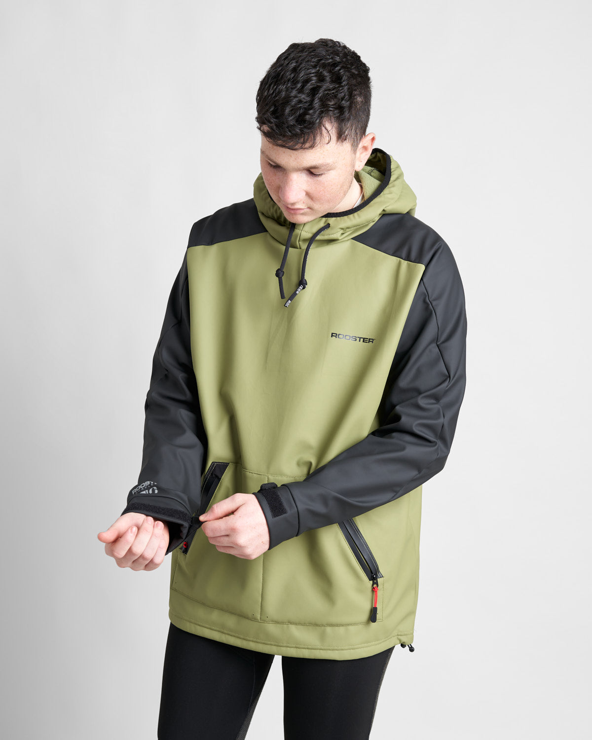 Rooster Aquafleece Hoodie -Khaki