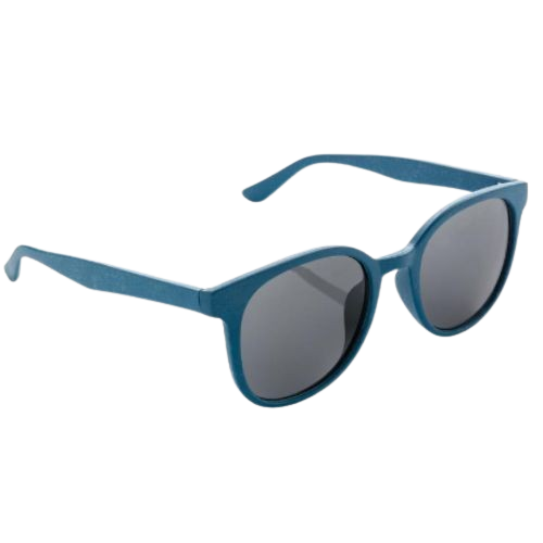 Eco Neutral Wheat Straw Sunglasses-Blue