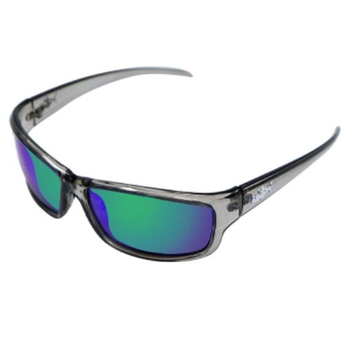 Insalt Sunglasses- Mission Transparent Grey Polarized- Green